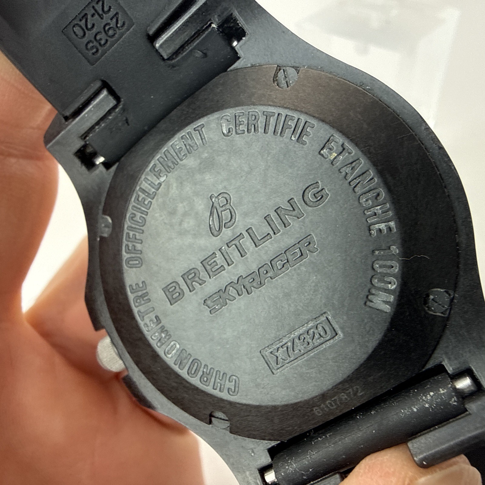 🔥BREITLING Colt Skyracer X74320 Brightlight case Quartz Men’s Watch #W291 Black