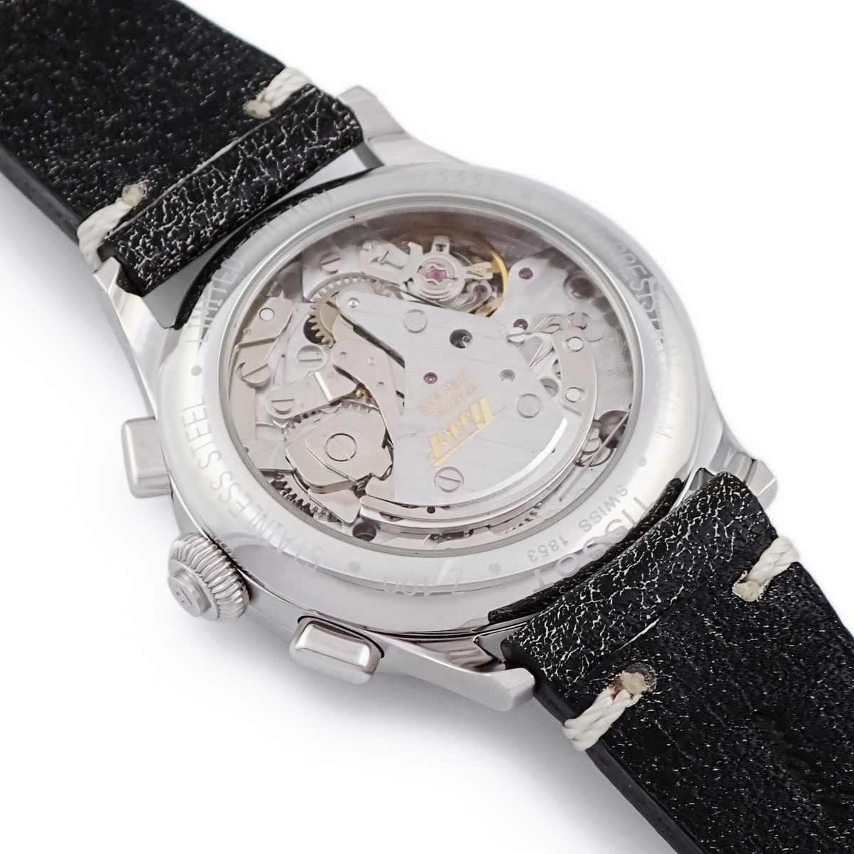 TISSOT Heritage Chrono Janeiro Z199 T66.1.428.52 Black Chronograph Date Li