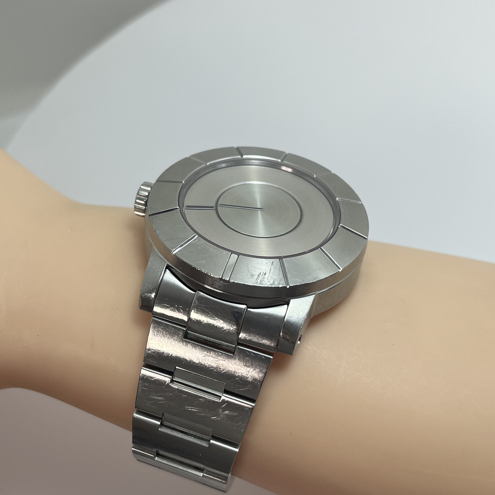 Rare Seiko ISSEY MIYAKE TO Automatic Watch Tokujin Yoshioka Silver SS Japan#B879