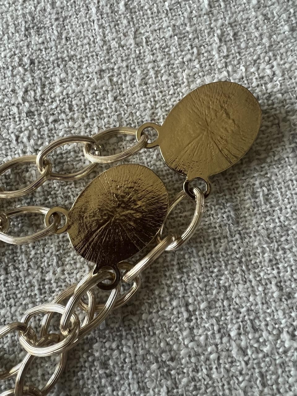 Chunky Link Gold Tone Necklace