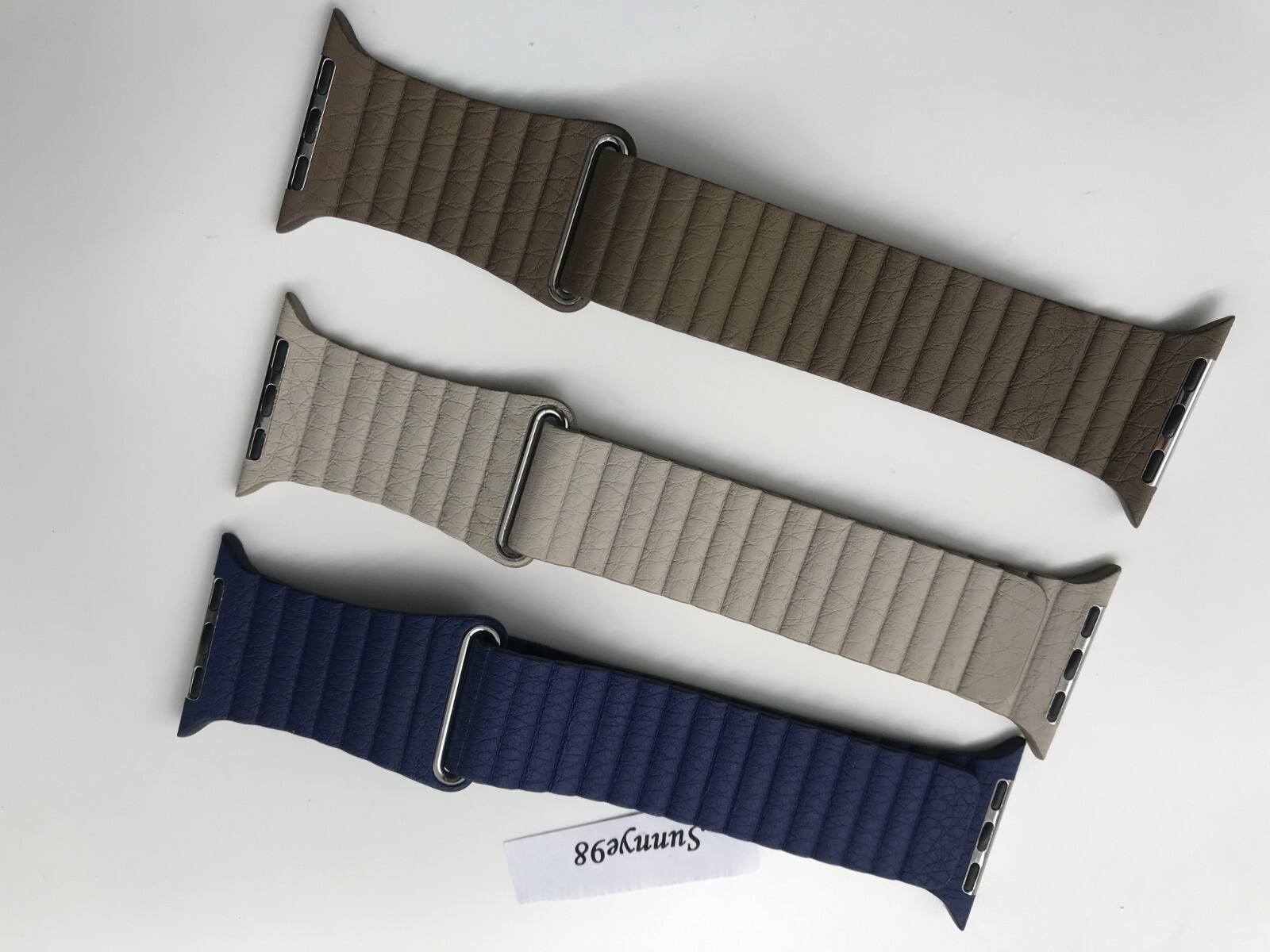 Original Apple Watch Leather Loop Band for Series 5 4 S4 44MM 42mm Medium Strap