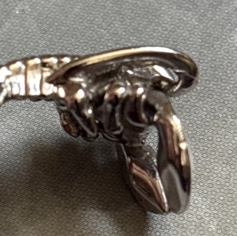Lobster Crawfish Crayfish Movable Claws 925 Solid Sterling Silver Charm Pendant