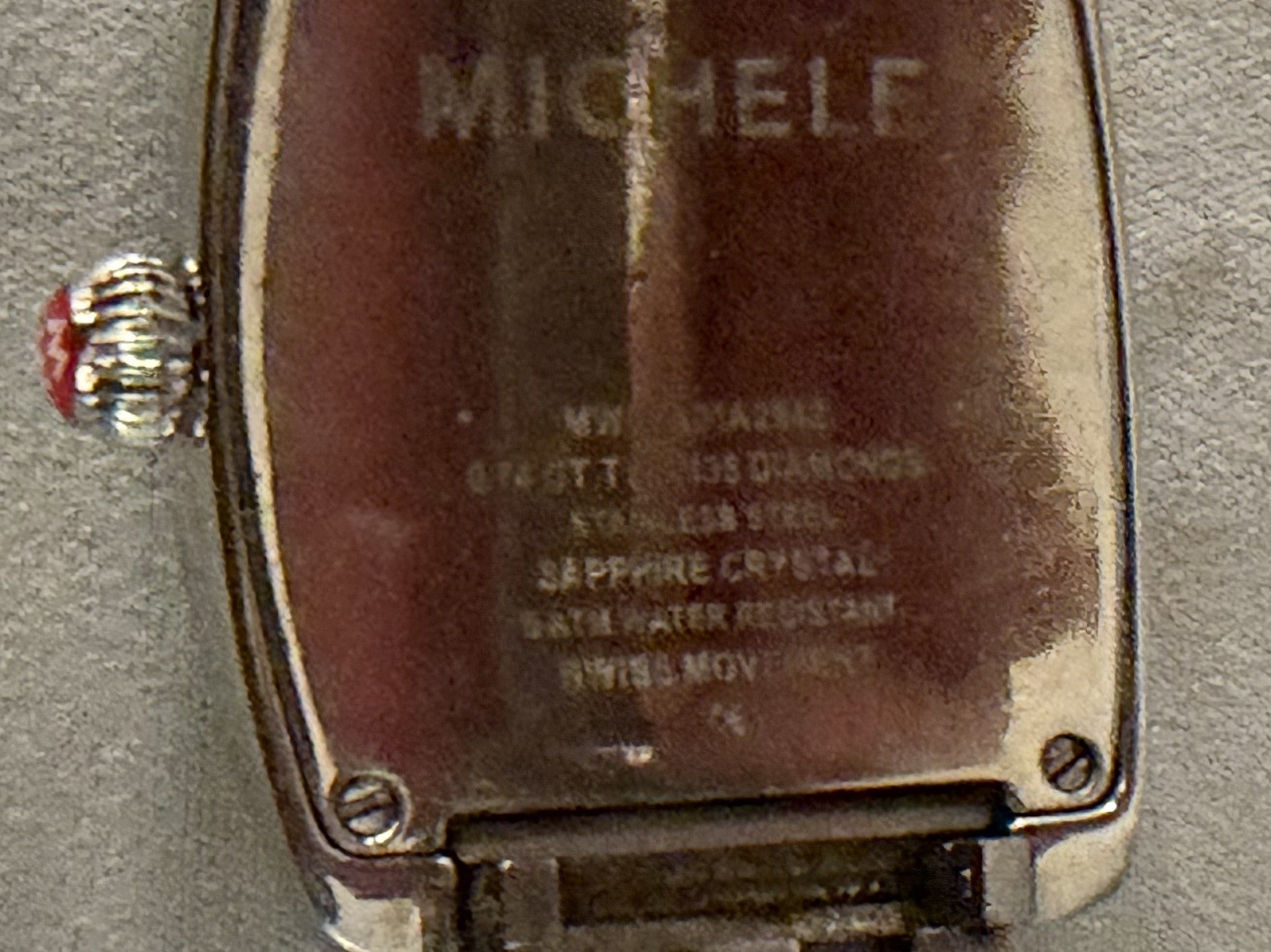 Michele Deco Diamond Chronograph MW02A01A2942 Diamond Bezel Swiss Women’s Watch