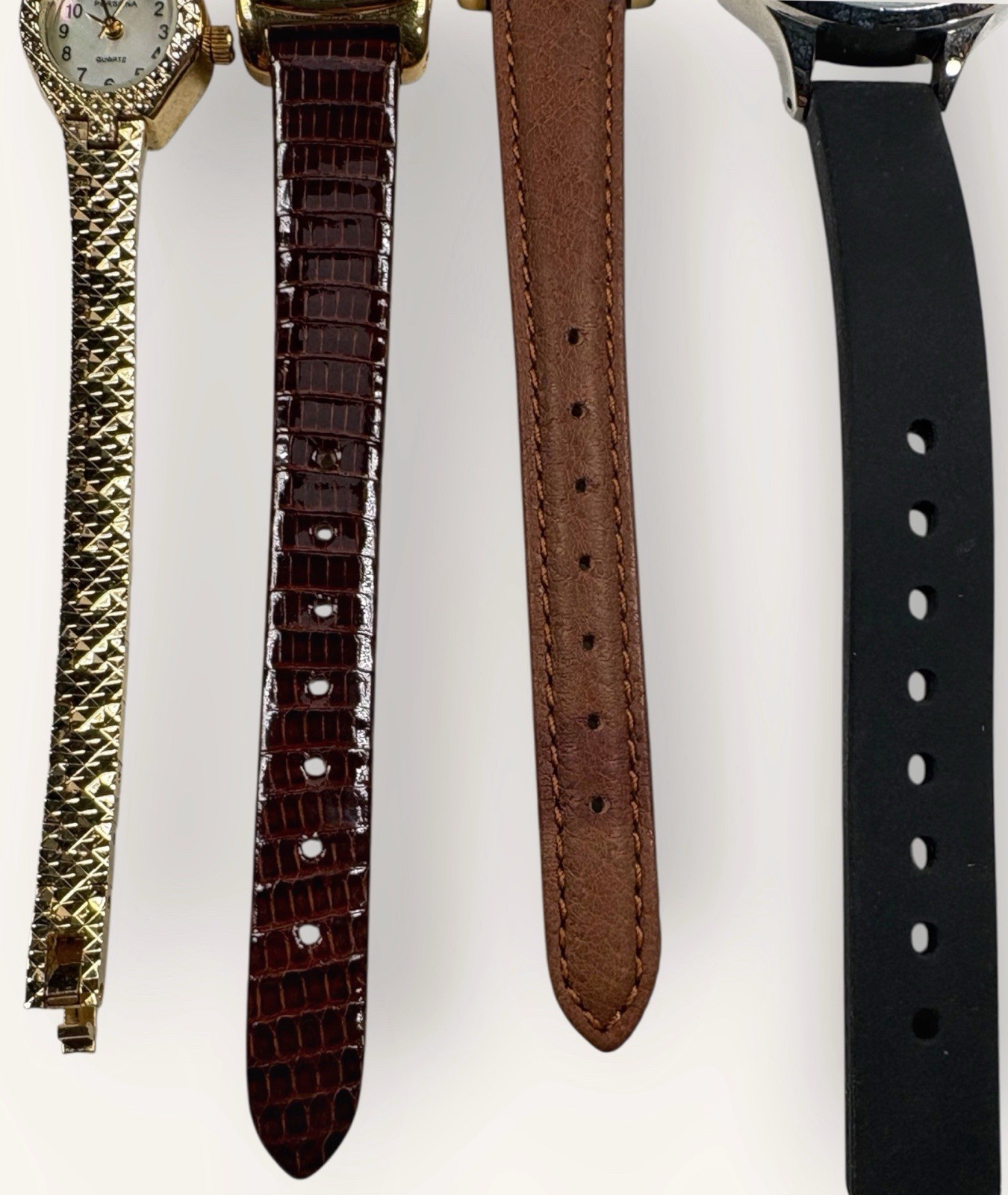 Nurse Mates Nine West Fossil Persona Lot Of 4 Ladies Quartz Watches Working