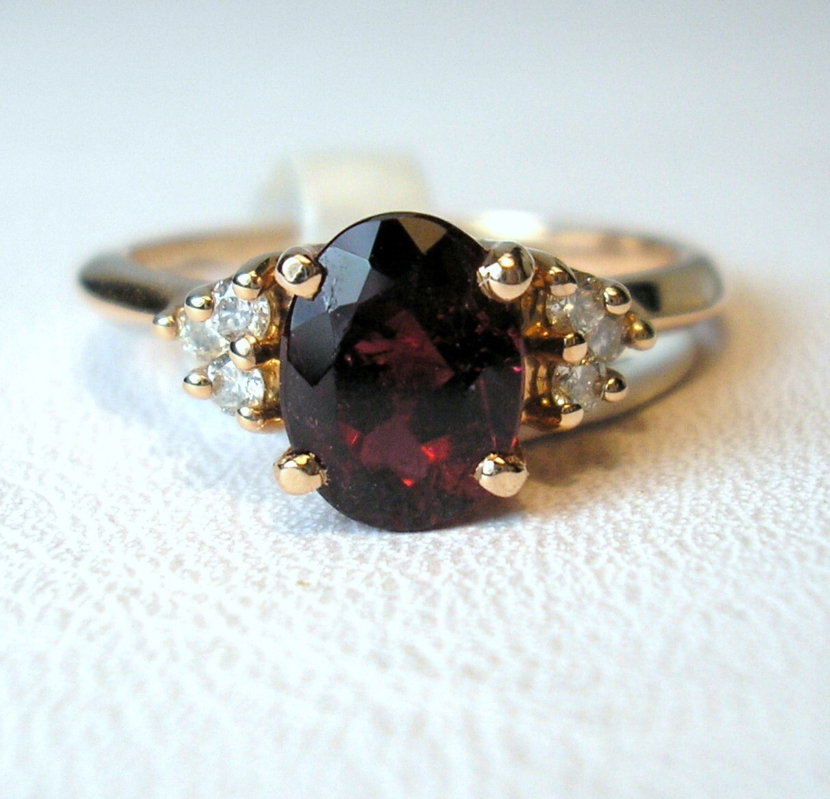 1.29 ct Natural Rubellite & 0.12 cttw Diamonds 14K Rose Gold Ring Was $995 Video