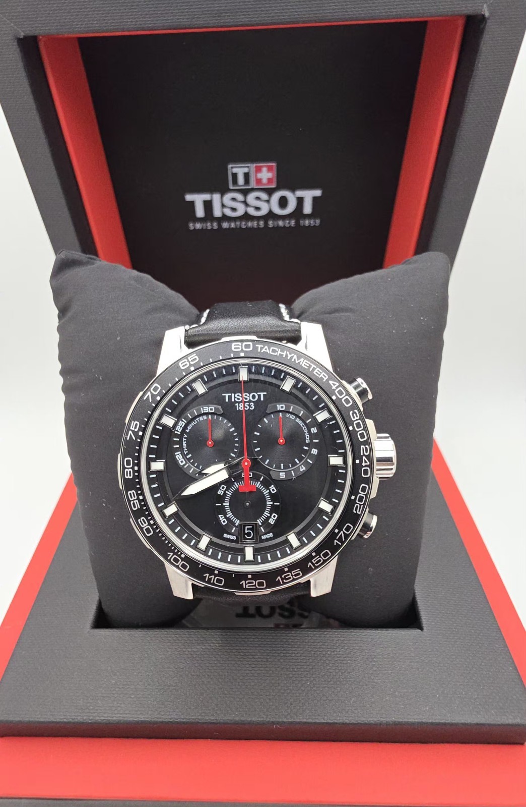 TISSOT Supersport Chrono T125.617.16.051.00 Quartz Black Dial Men’s Watch 45.5mm