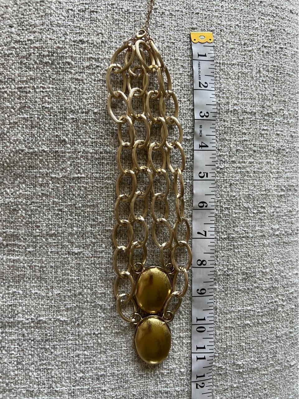 Chunky Link Gold Tone Necklace