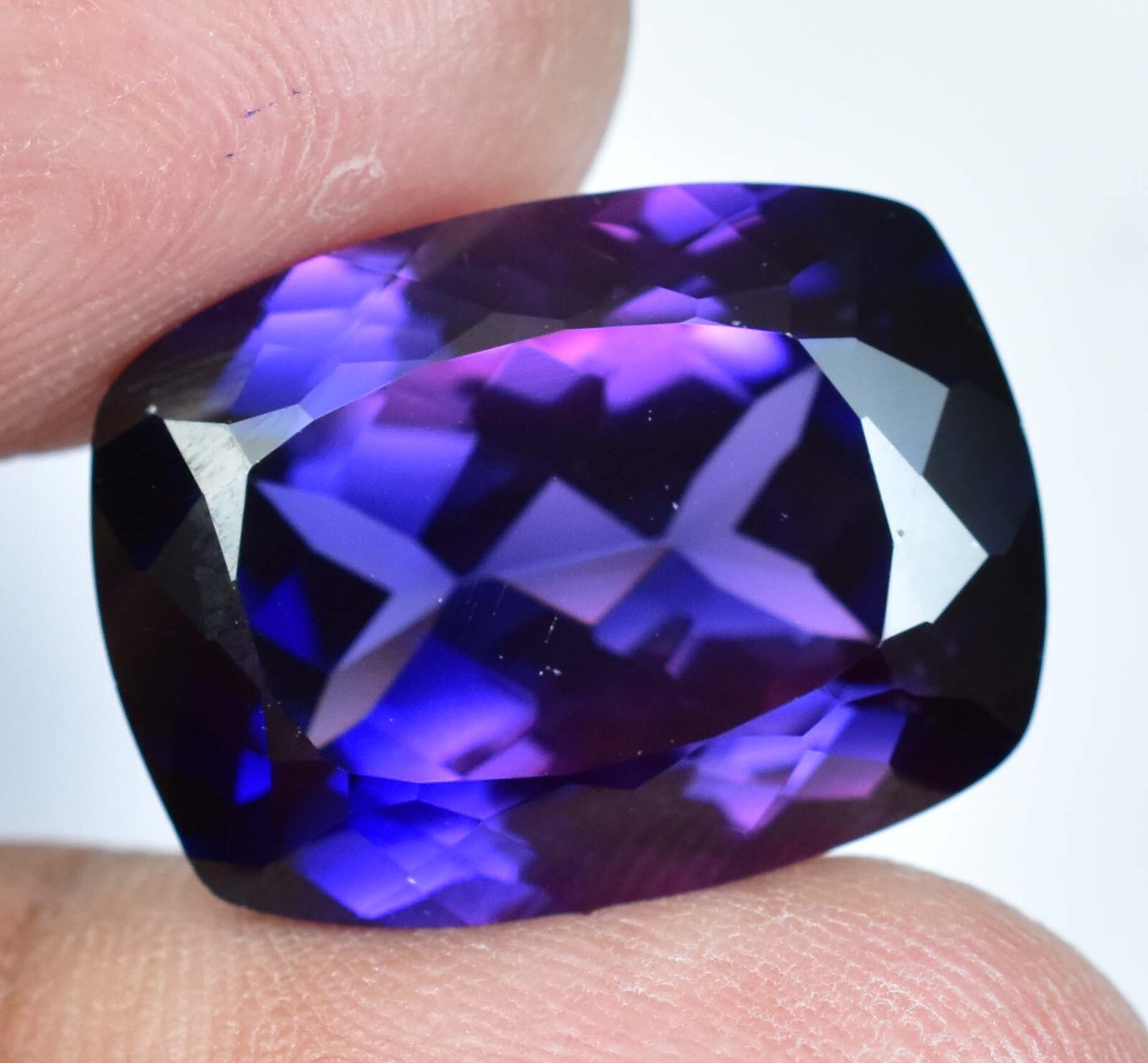 Natural 27.10 Ct Boysenberry Sapphire AGL Certified Stunning Loose Gemstone