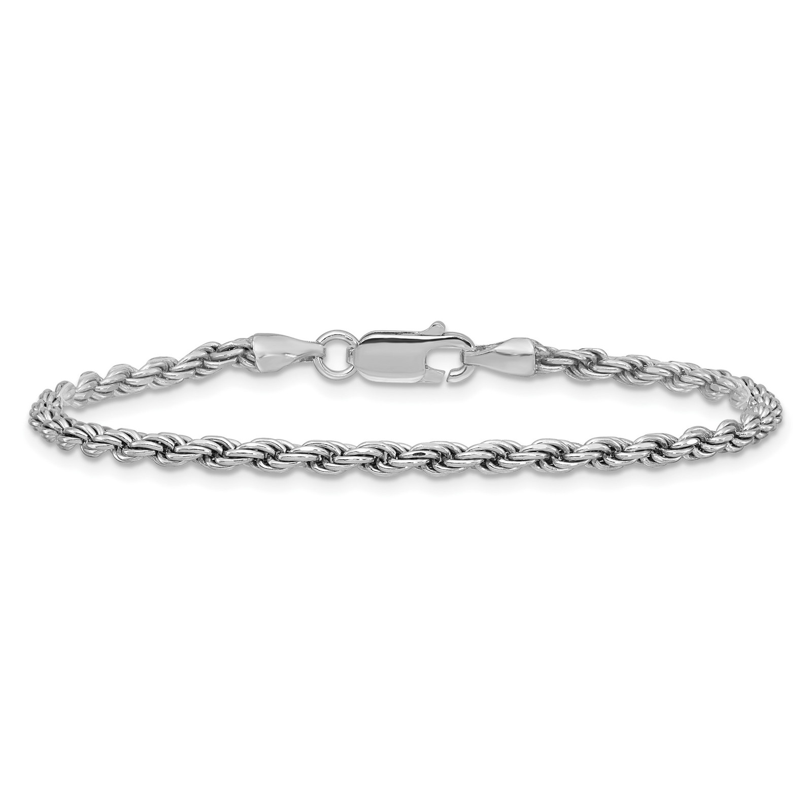 925 Sterling Silver 1.1-2.75mm Rope Chain Necklace 7-36 Inch Mens Womens
