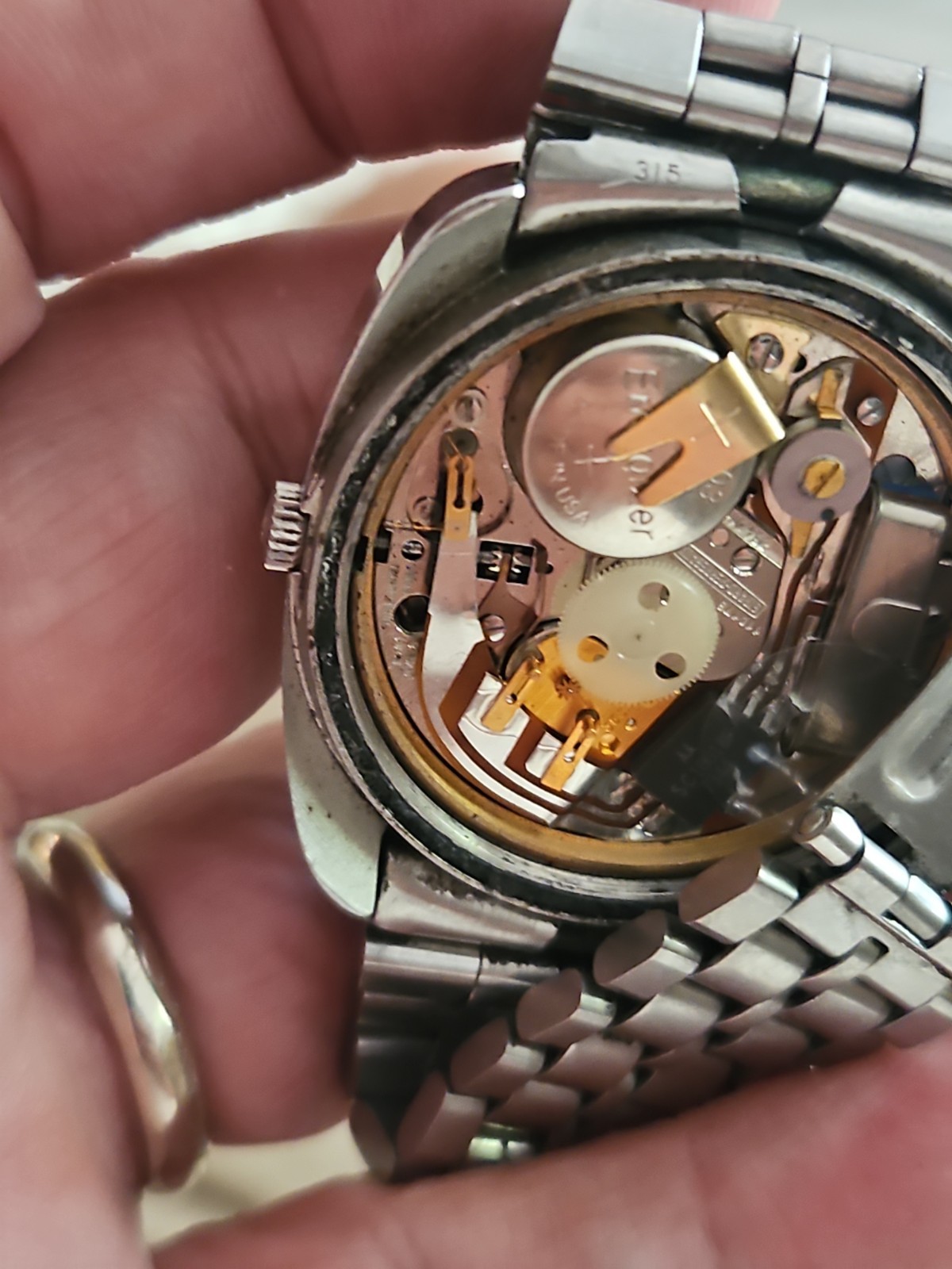 Vintage/Genuine GP Girard Perregaux, W/H Date Quartz Men’s Watch Needs Repair