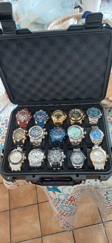 8/15 Slot Watch Collection Box Waterproof Sponge Case Jewelry Storage Organizer