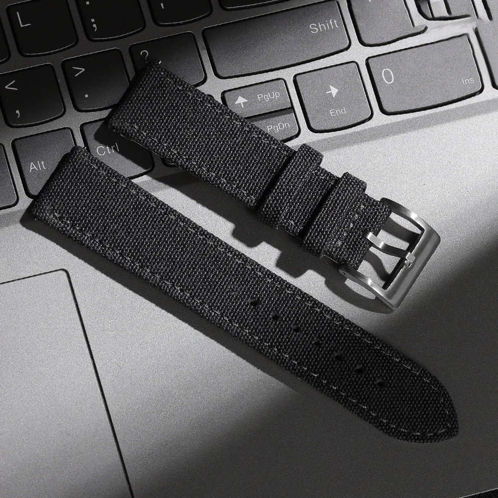 Sailcloth Watch Strap 18-22mm Quick Release Waterproof Fabric Band