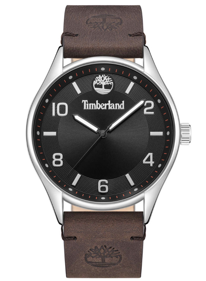 Timberland Brown Leather Black Dial Men’s Watch TDWGA9001102