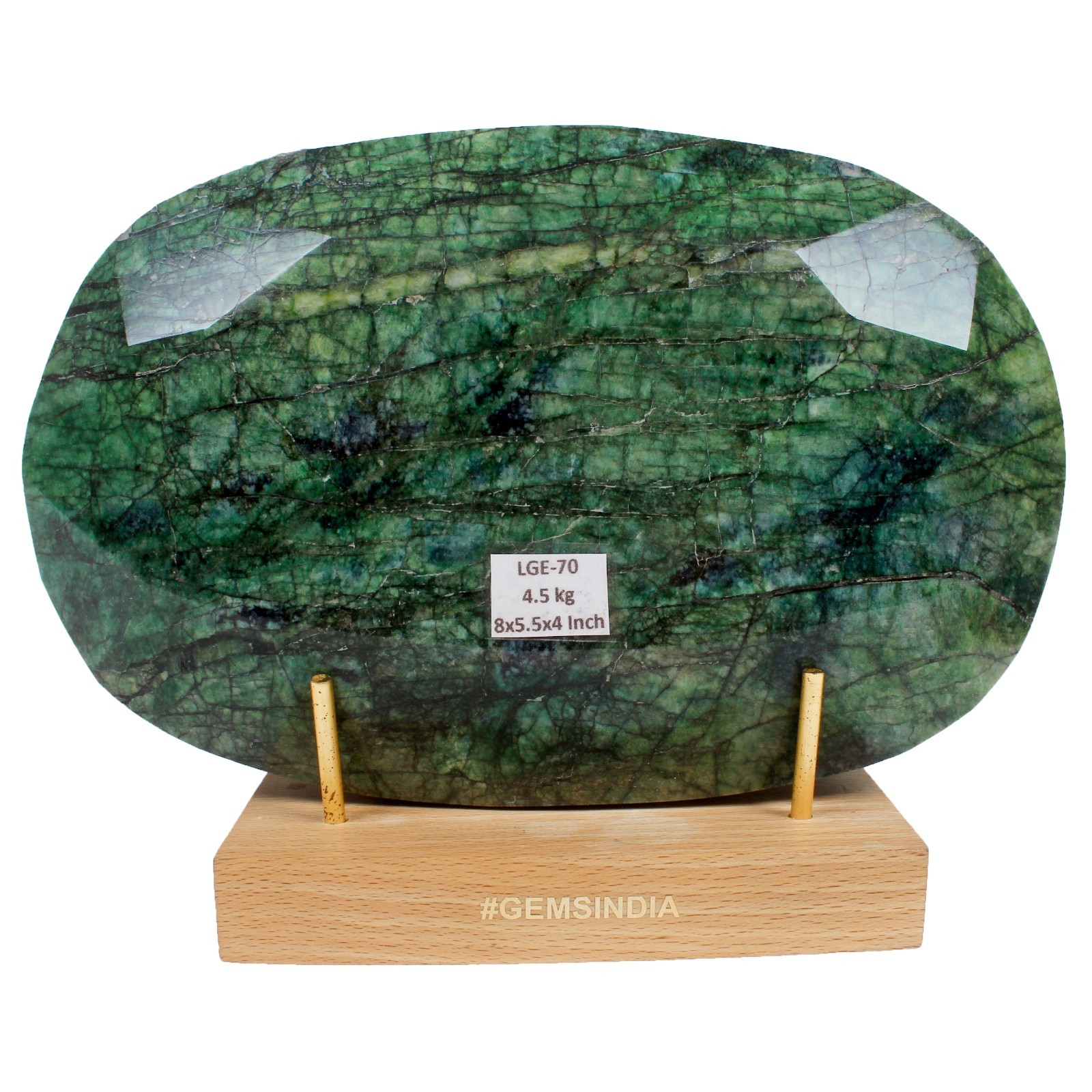 4.5Kg Natural Green Emerald Earth Mined Huge Oval Cut Museum Size Collective Gem