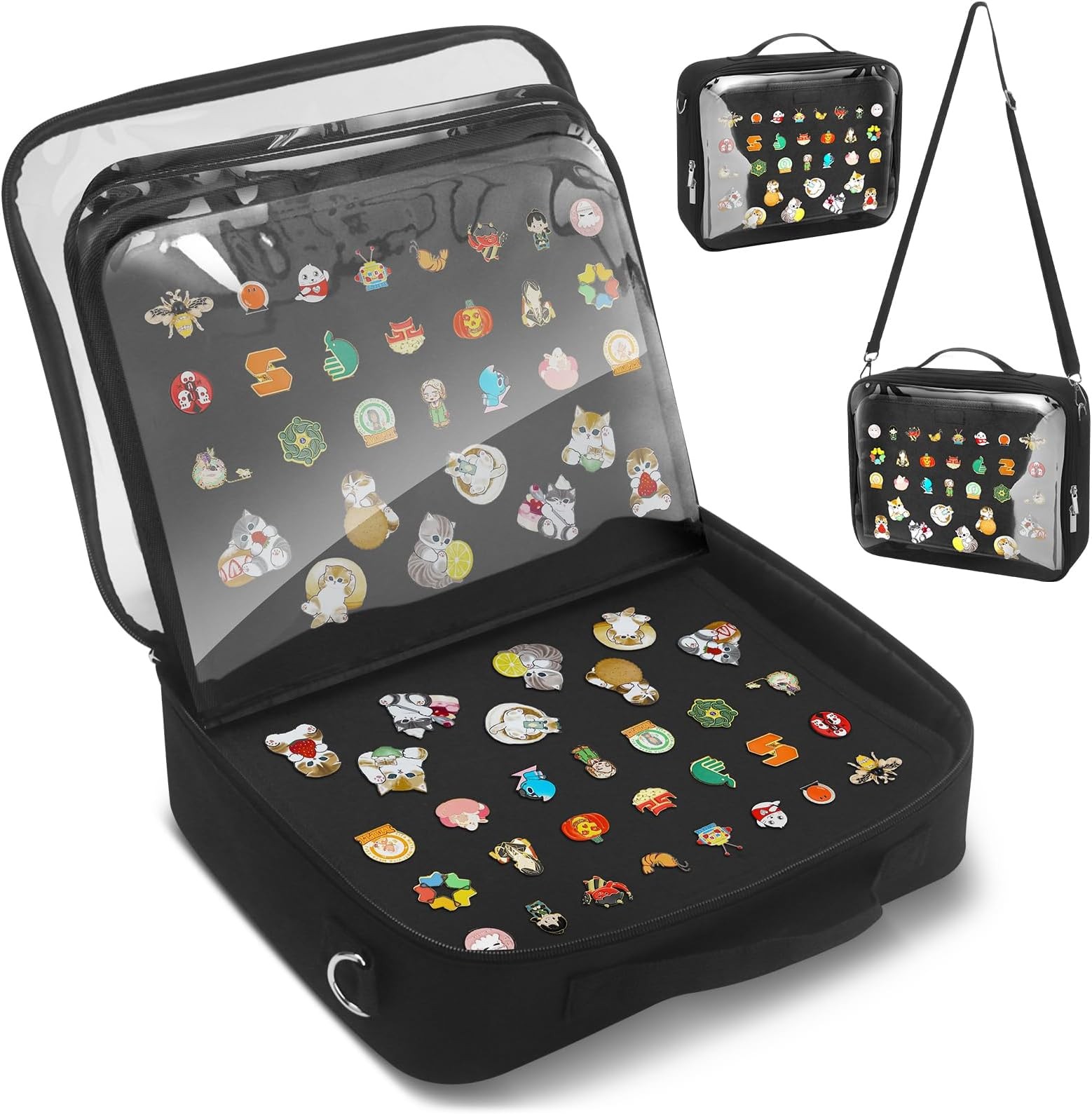 Enamel Pin Display Bag & Pin Trading Book for Collectors – Large Capacity 20 …