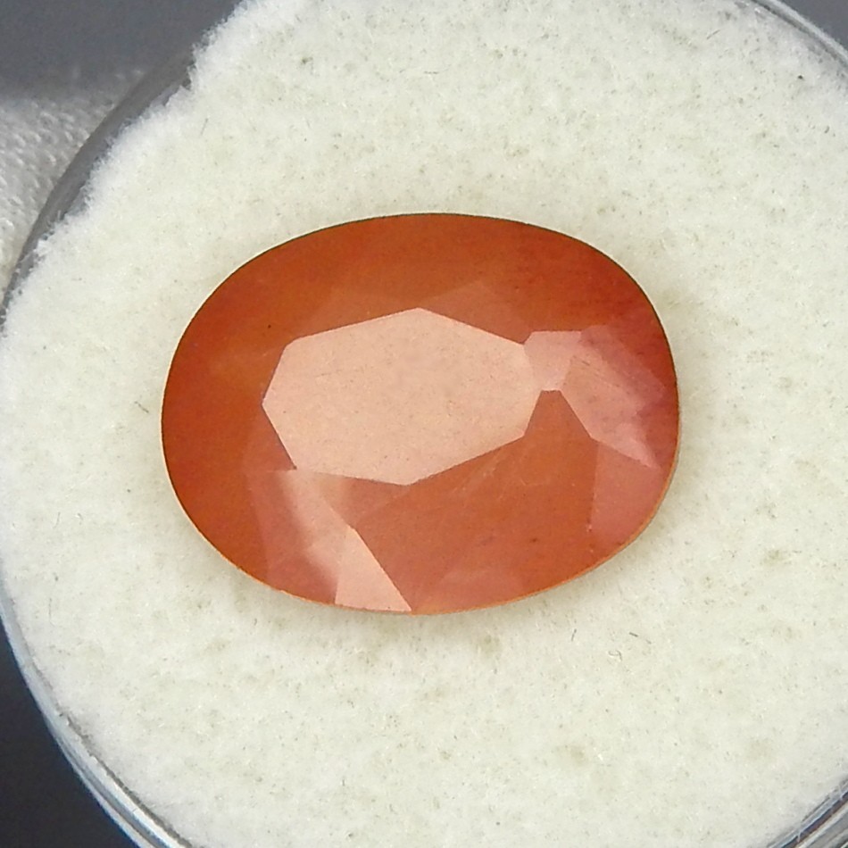 5.9ct Oregon Sunstone Copper Schiller Natural Mined Unheated Faceted Oval USA