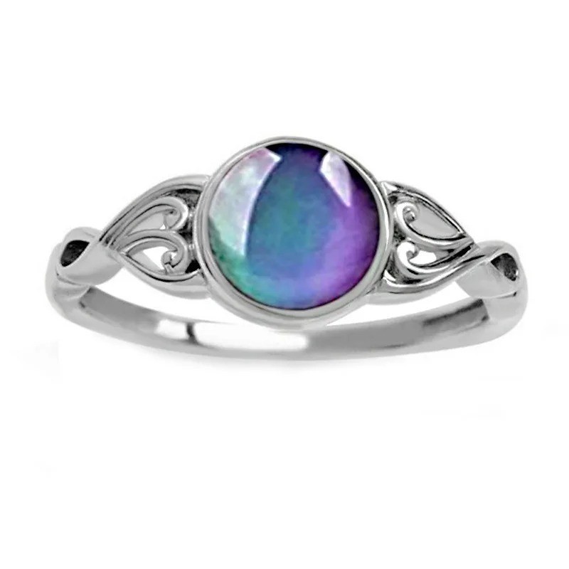 Moon Mood Ring Color Changing Stone – Celestial Jewelry Gift