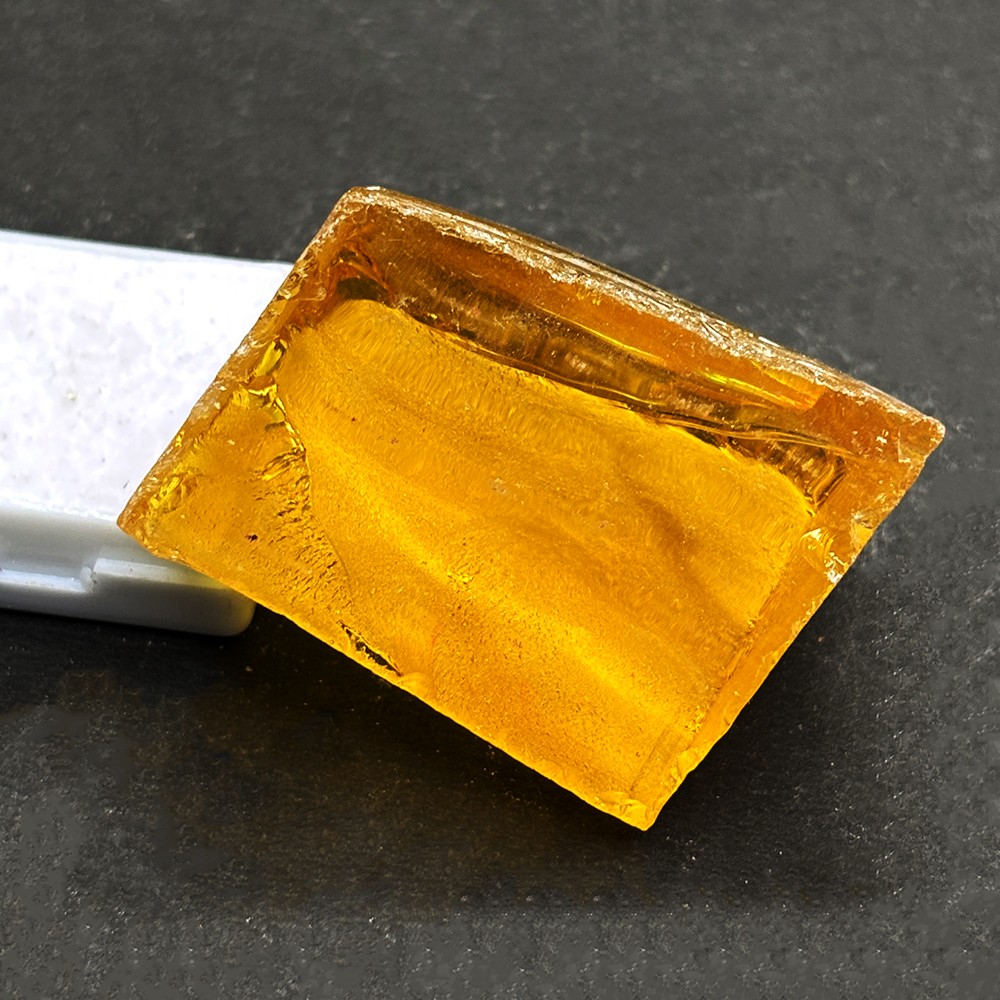 Huge Size Lite Orange Rough Uncut 157 Ct Lab-Created Sapphire Gemstone Certified