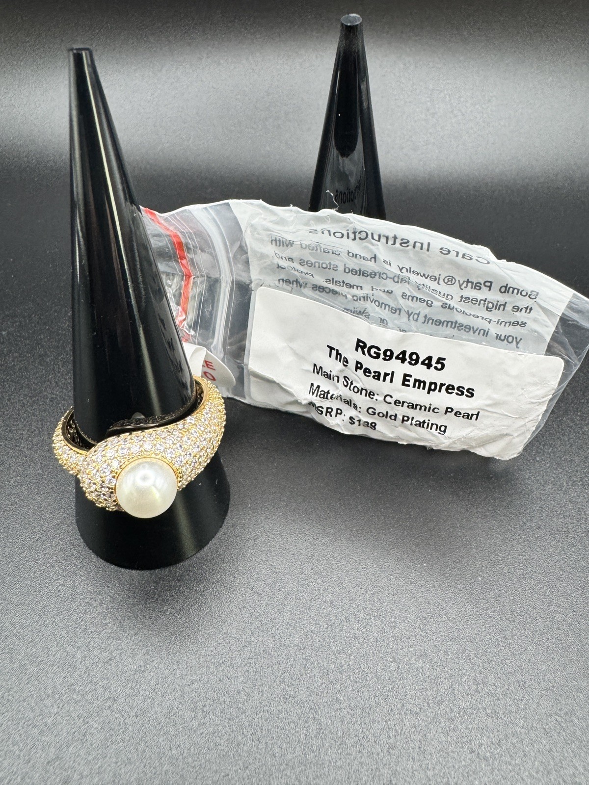 Bomb Party June 2026 Sz 10. The Pearl Empress. Gold Plating