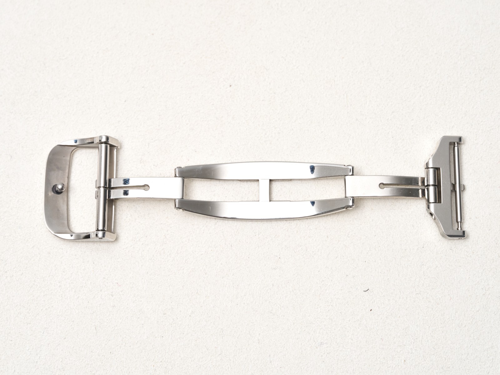 JLC 20mm Deployment Buckle Clasp Steel Double Fold Over Pin Buckle