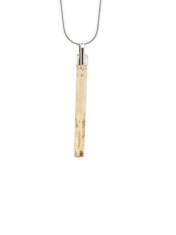 Imperial Topaz Pendant Unisex Unique Shape Father’s Day Gift NOVEMBER BIRTHSTONE