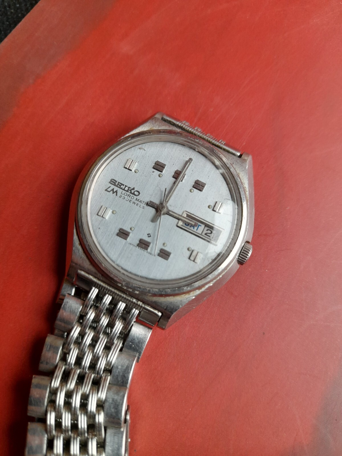 Rare Vintage SEIKO LM 5606-7010 23j Mens Automatic Watch _3047