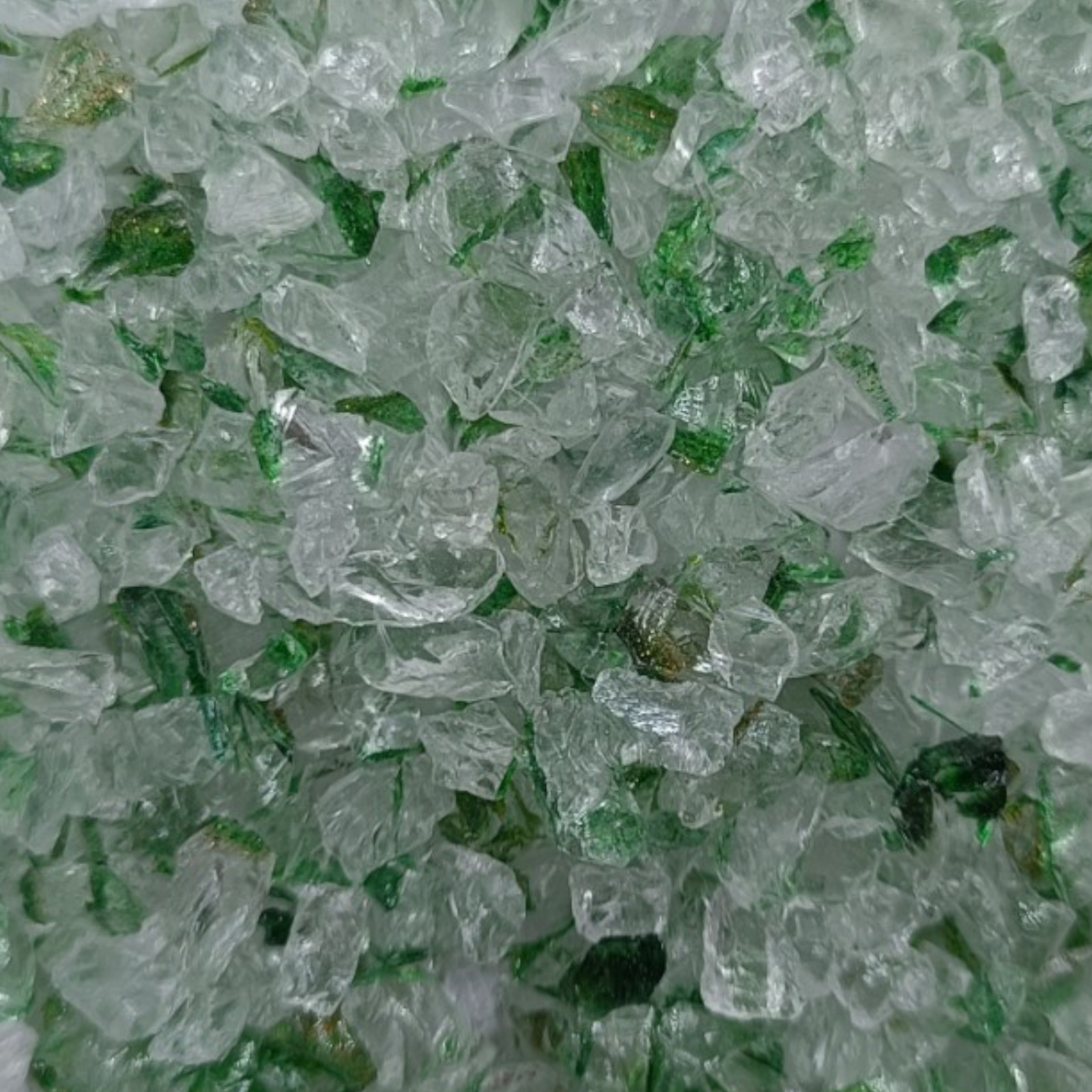 Crushed Ledger Green Rutile Coarse Gemstone Powder Hydro Quartz Crushed Inlay