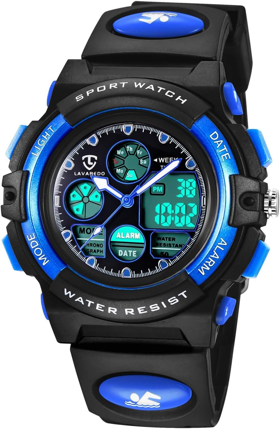 Kids Watch for Boys and Girls Ages 5-15, Analog Digital Waterproof with Alarm Cl