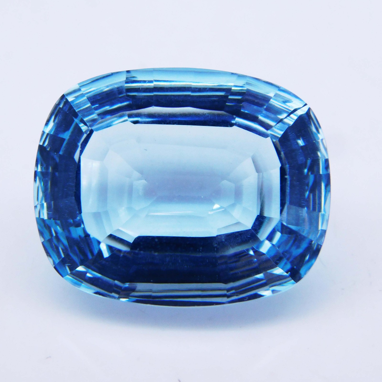 Sea of Blue 22.65 Ct Natural Certified Aquamarine Concave Cut Statement Gem