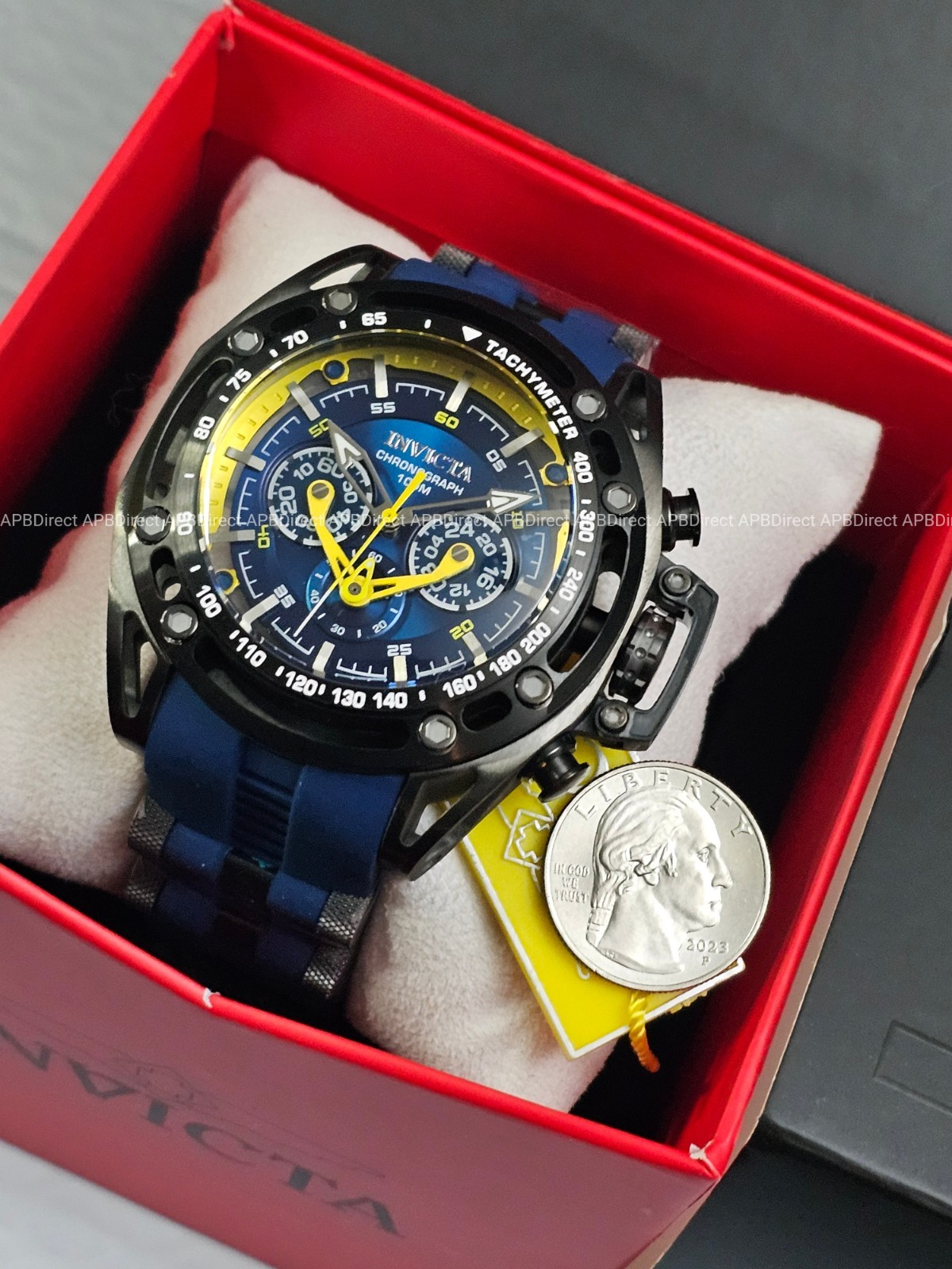 Invicta – S1 Rally – SPINNING DIALS Chronograph Flame-Fusion Crystal Mens Watch