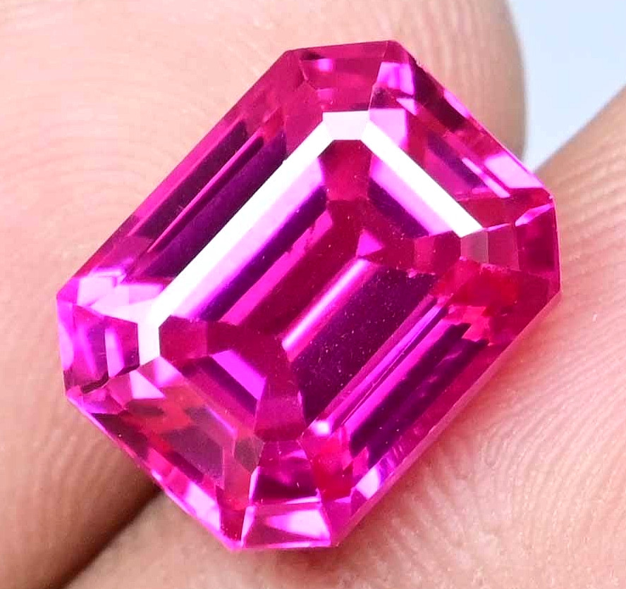 11.30 Ct Natural Mogok Pink Ruby Certified Stunning Emerald Rare Loose Gemstone