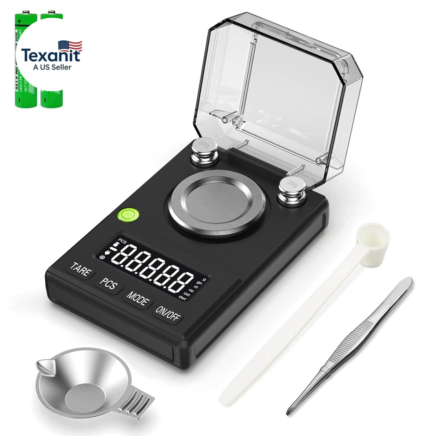 ‌100G X 0.005G High Precision Milligram Scale – Digital Scale for Jewelry, Gemst