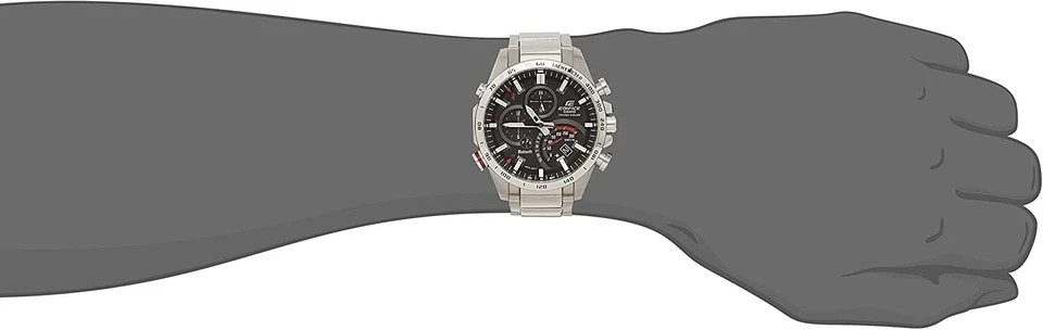 CASIO EDIFICE TIME TRAVELER EQB-501XD-1AJF Black Silver Men’s Watch New in Box