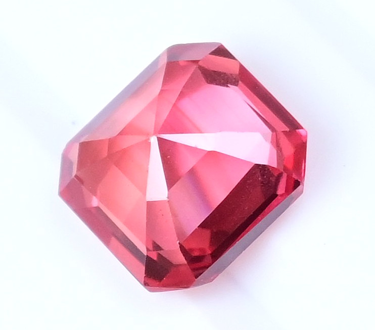3.35 Ct Natural Myanmar Red-Orange Spinel Octagon Certified Flawless Gemstone