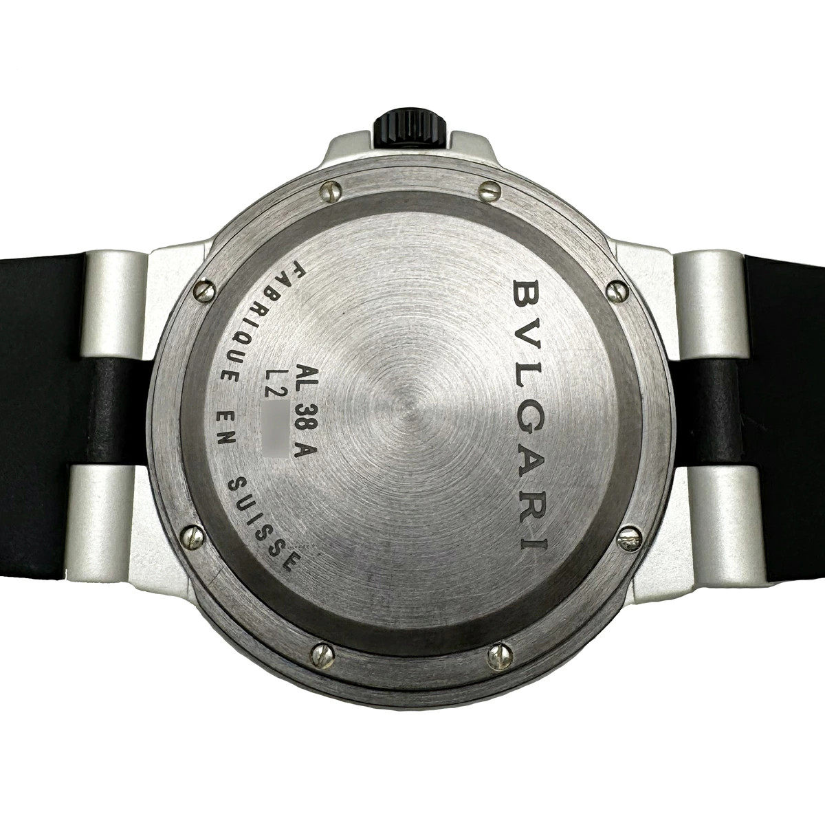 Used BVLGARI aluminum AL38A automatic date Wrist watch Men Automatic