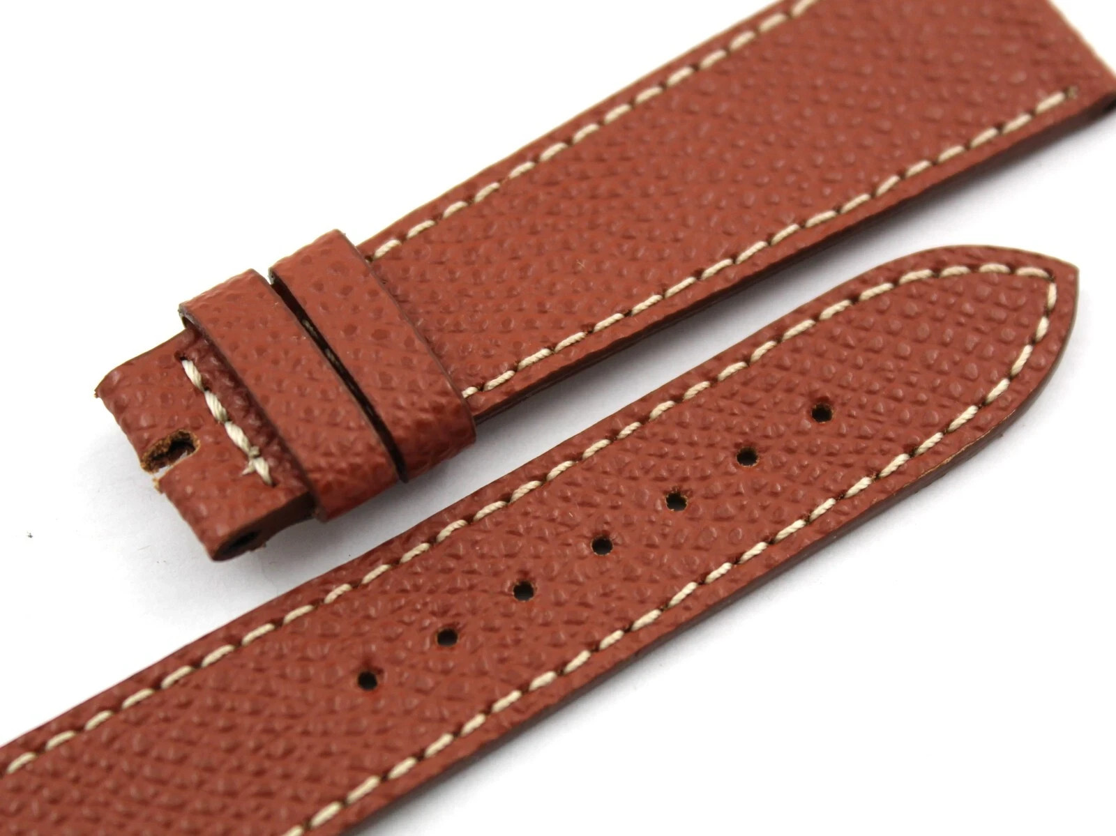 Genuine Leather Brown Brick Watch Strap Various Sizes Handmade New