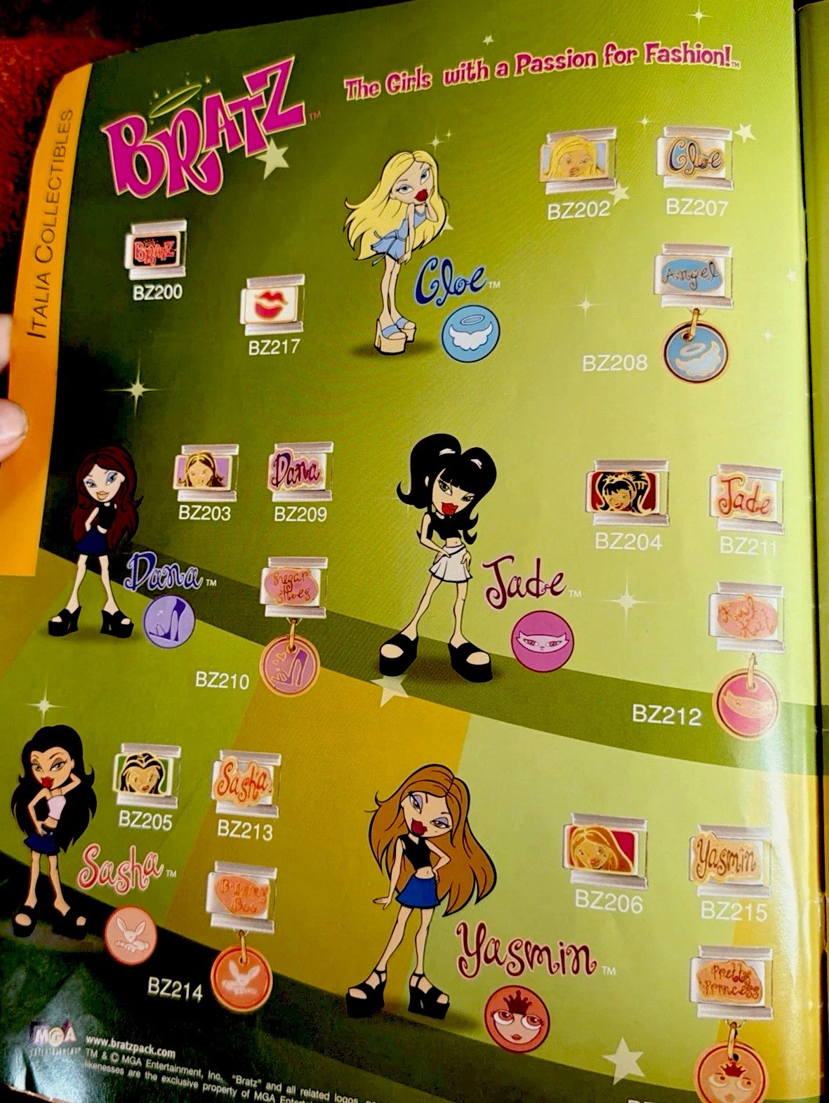 BRATZ Blue “BRATS” LOGO ORIGINAL Italia CHARM Collection single Link 9mm