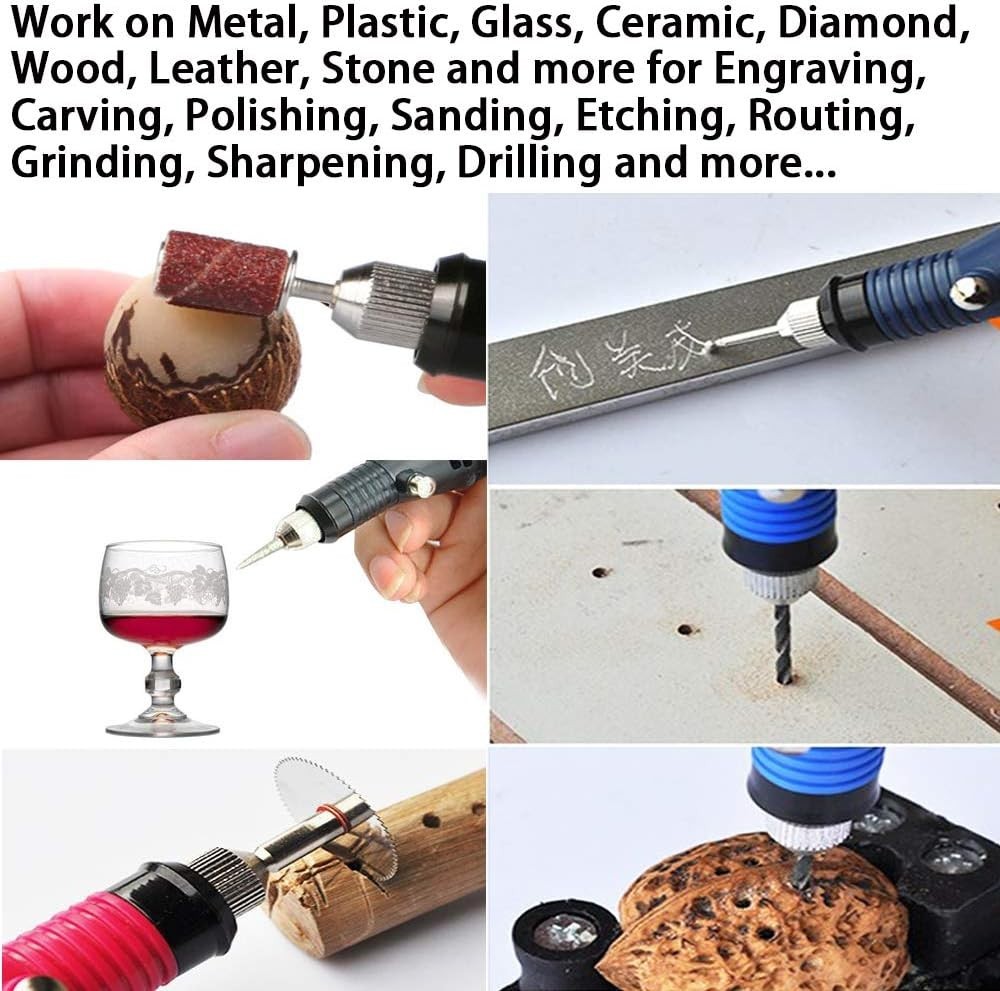 Multi-Use Engraving Tool with 24 Stencils for Personalization and Decoration
