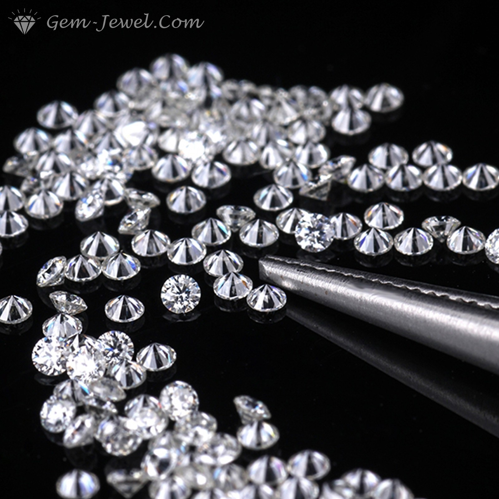 Lot Of 1 Carat Stone, 2.30 MM Colorless Round Brilliant Cut Moissanite (19pcs)