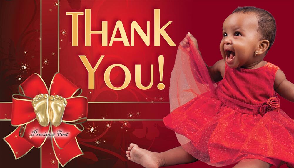 Precious Feet, Gold-Colored, Christmas Thank You Card Jewelry, Lapel Pin