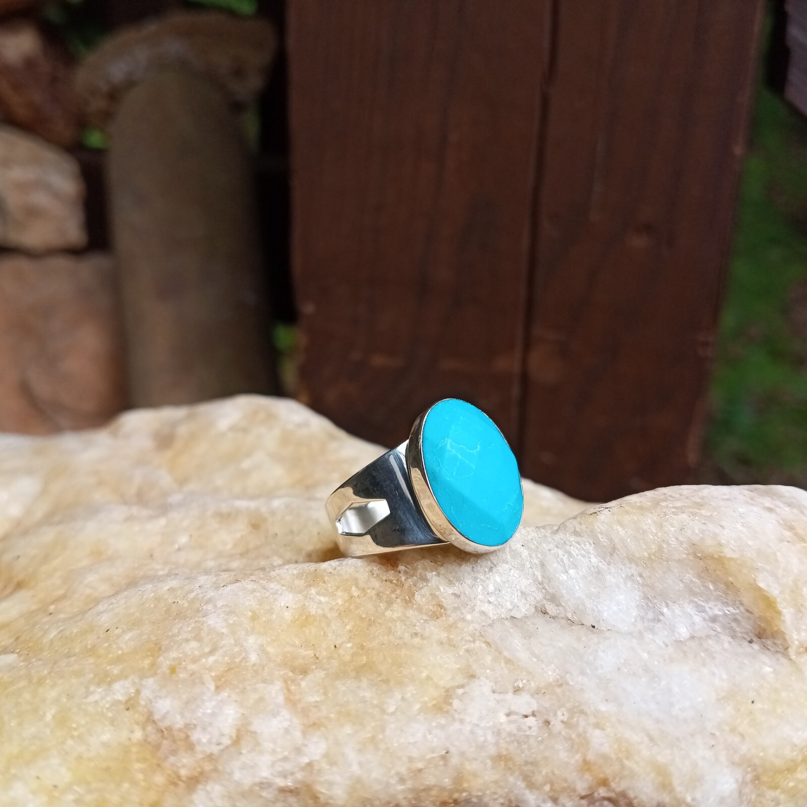 Mens Mine Finds by Jay King DTR Sterling Silver Turquoise Ring Size 10