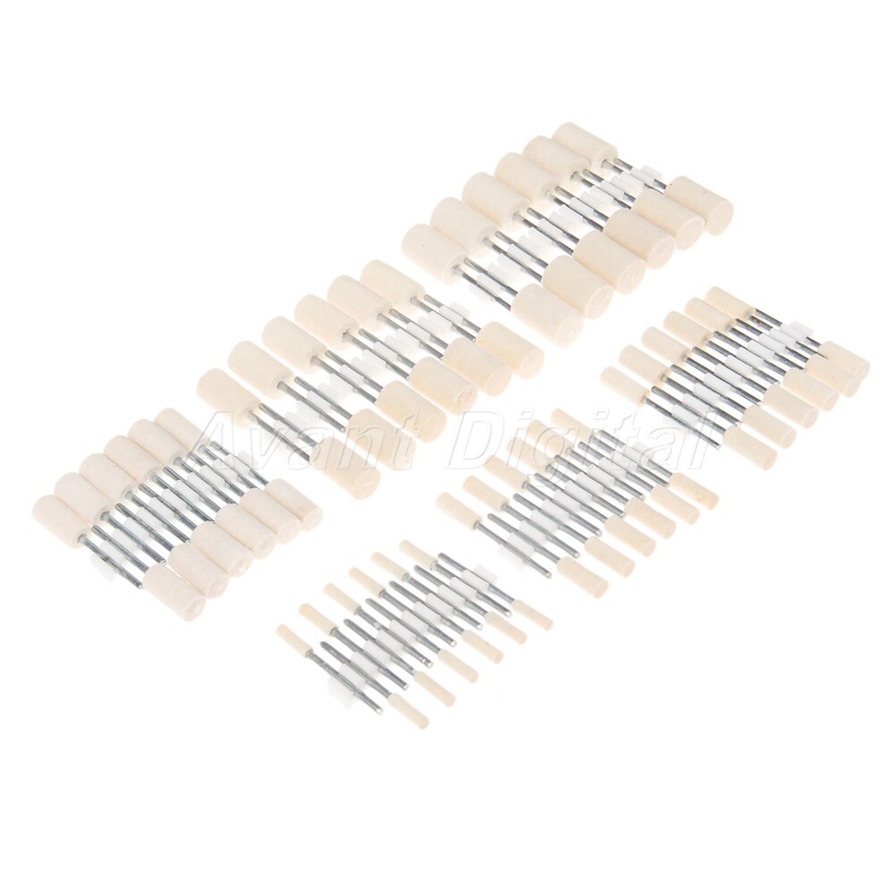 High Quality Wool & Metal 12Pc Shank Grinding Head Wheel Polishing Grinding Tool