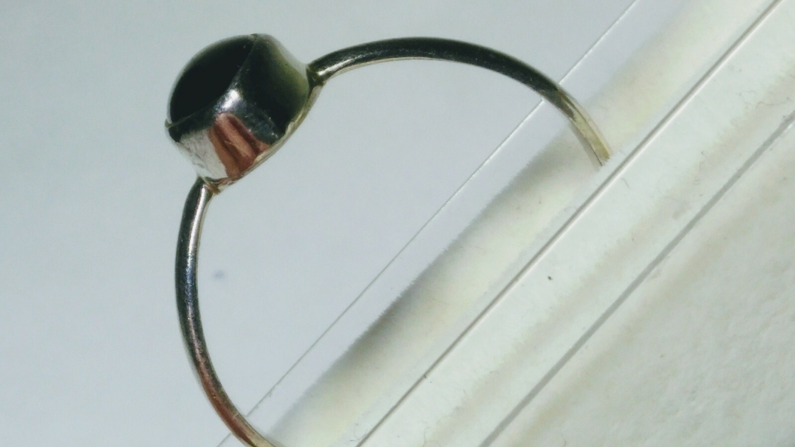 LOVELY UNTREATED NATURAL GARNET IN STERLING SILVER RING SIZE 9.0-9.25