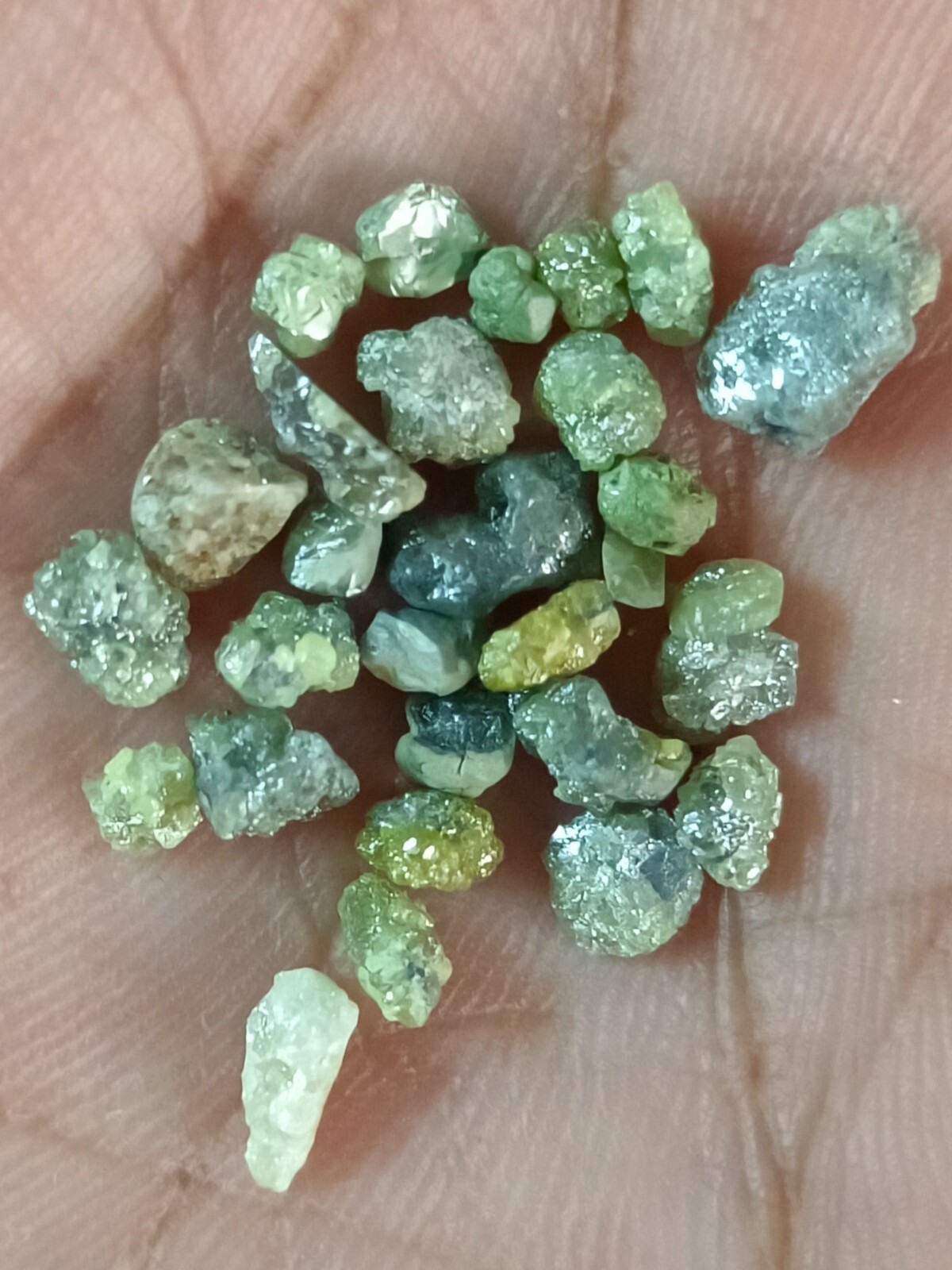 20.00 Ct Natural Rough Diamonds Lot 3–4 mm Raw Loose African Earth Mined Mineral