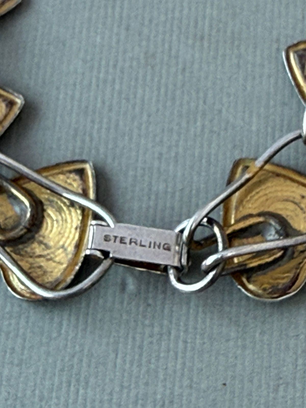Vintage Bracelet Sweetheart Enamel Hearts Roses Bliss Bros 6.85″