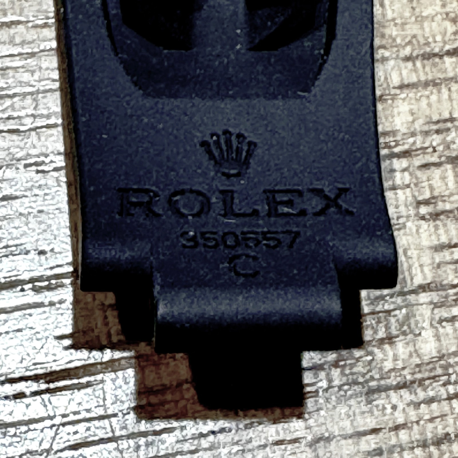 Genuine ROLEX Oysterflex Rubber Strap Band C 350557 for Yacht Master 268655 37mm