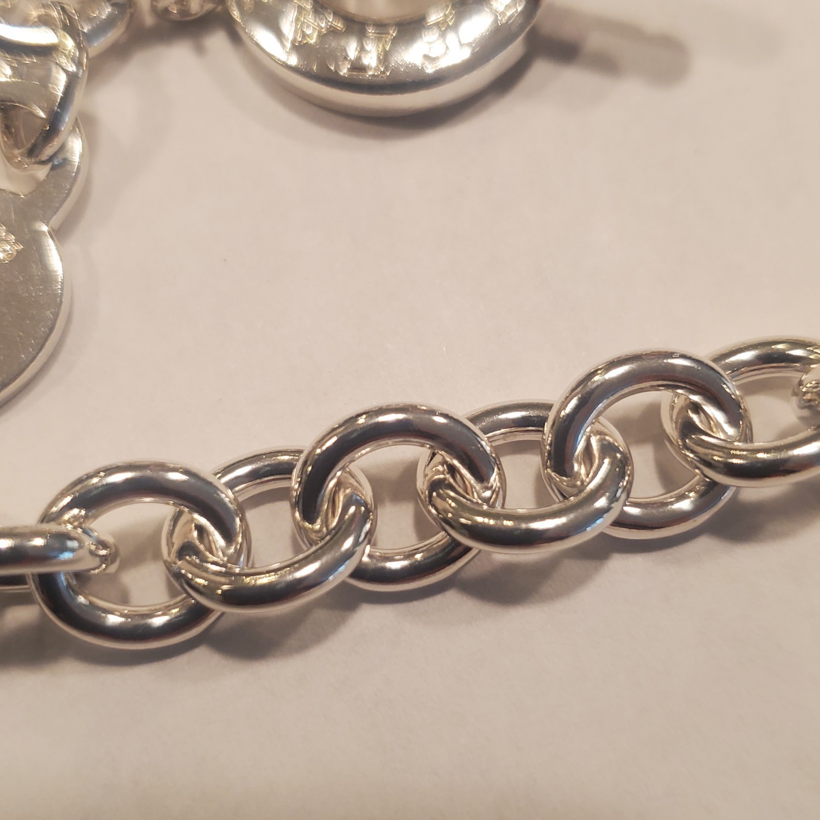 Tiffany & Co Sterling Silver Return to Tiffany Heart Tag Toggle Necklace 16″