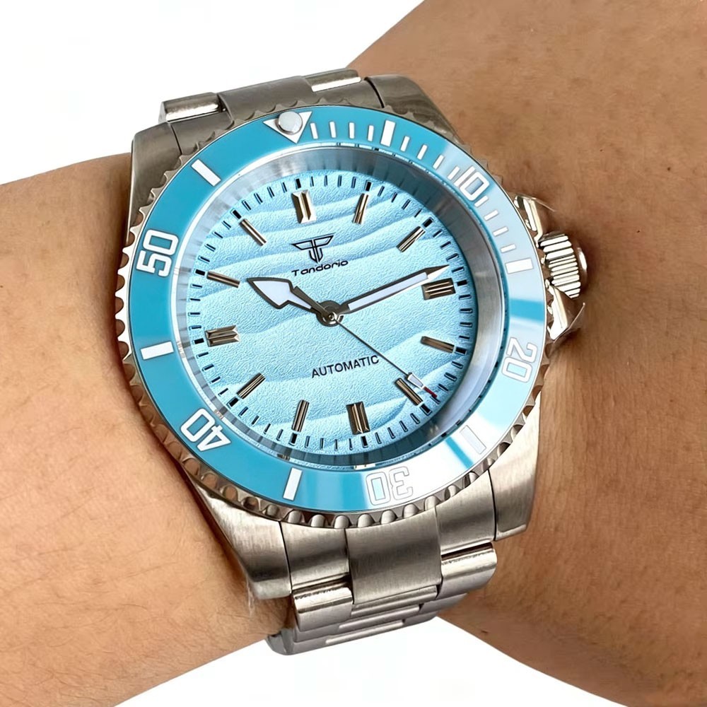 20ATM Diver 40mm Sapphire Glass Textured Dial Automatic NH35 PT5000 Men Watch