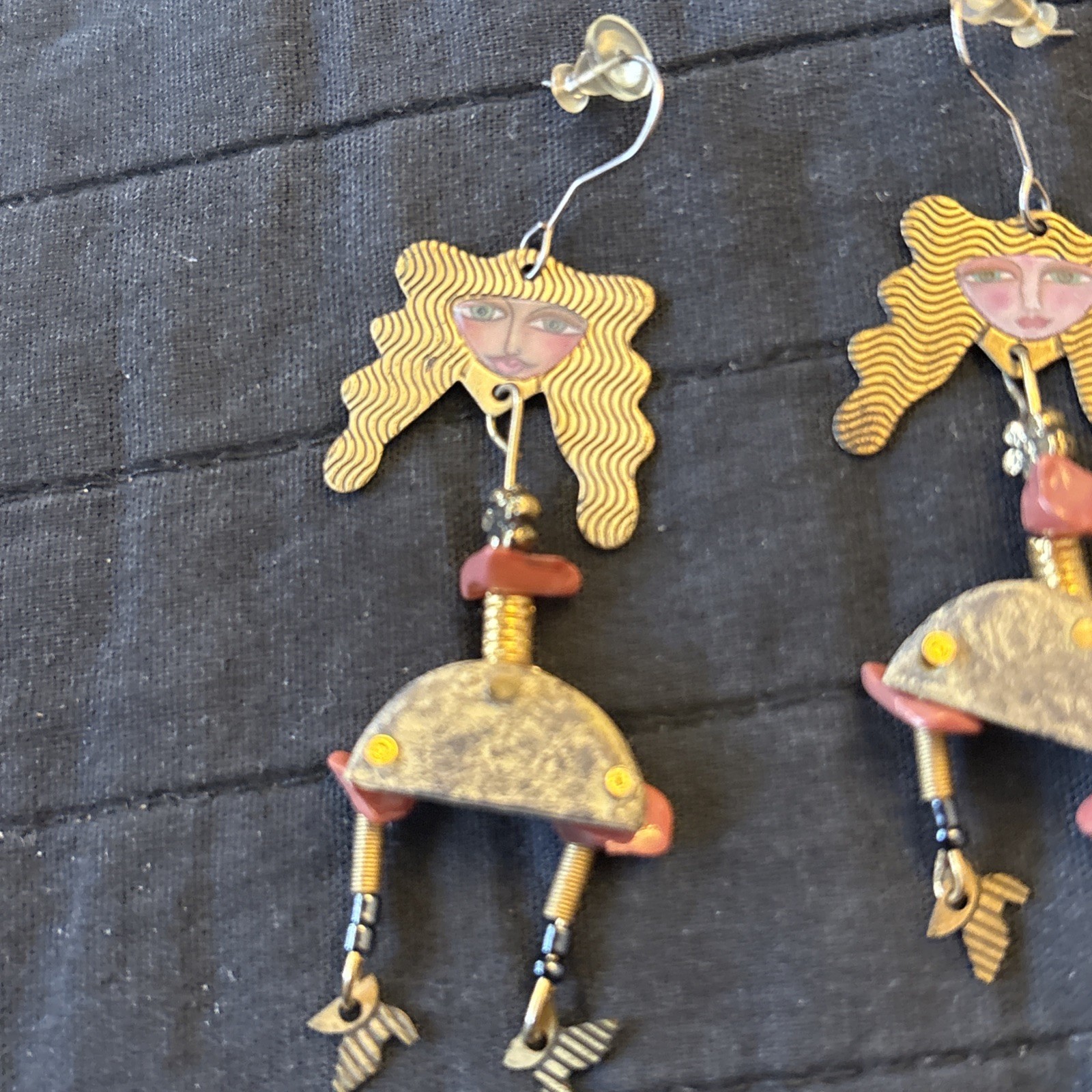 Kimberly Willcox for Silvestri Earrings Pierced Artisan. EUC
