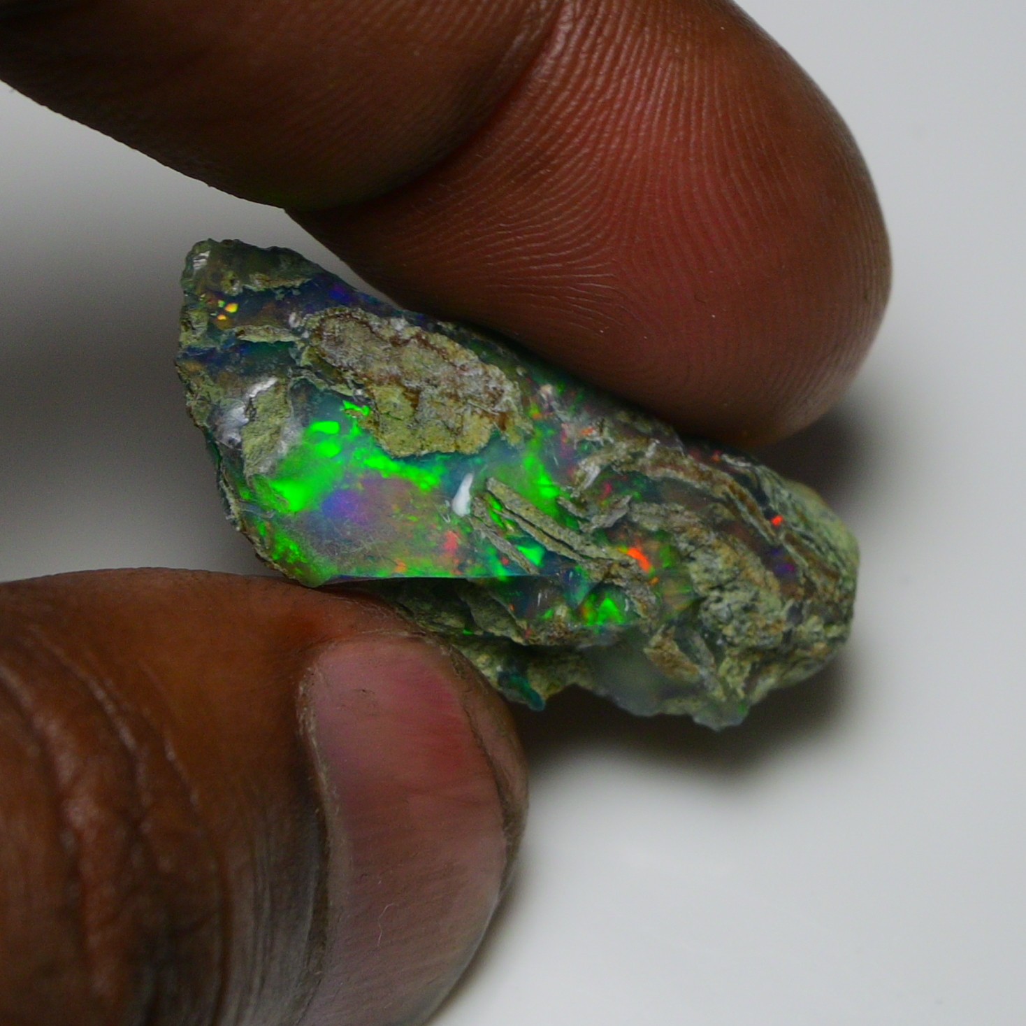 Jewelry Grade Black Opal Rough 21.25 Ct, Natural Ethiopian Opal Raw, Fire Opal